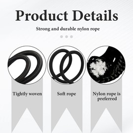 Braided Nylon Rope - 4mm 20M Multipurpose Paracord, Durable Outdoor Camping Rope for DIY, Survival, Garden Hanging & Crafting, Strong Utility Cord String