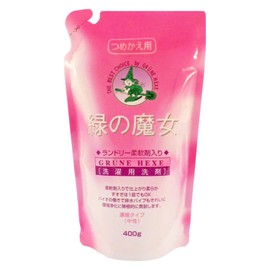 緑の魔女 ランドリー柔軟剤入り(柔軟剤入り洗濯用洗剤) つめかえ 400g