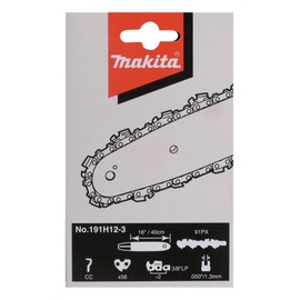 Makita 191H12-3 Chainsaw Chain 40 cm, 91PX, 56 Drive Links, 1.3 mm, 3/8 Inch LP, Semi Chisel, Double Cutting Corners, Low Kickback, Coarse Cutting Pattern