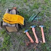 FOREST HOME Peg Hammer, Tent Hammer, Brass Head, Chestnut Processing