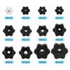 JJWNMLL 10 pieces M8 x 32 mm hexagonal plastic head
