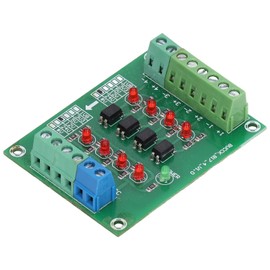 4 Channel Optocoupler Isolator Board PLC Signal Converter Module PNP NPN to PNP 24V to 5V, Default