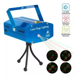 RIVER SOFY Cañon De Led Láser Rgb 4 En 1 Proyector