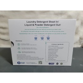 Bappies Laundry Detergent Sheets Eco Friendly Up To 120 Washes 60 Sheets