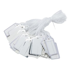 CAXUSD 500pcs Jewelry Price Tags Blank Paper Tags Silver Edge for Displaying Necklaces Earrings Bracelets Jewelry Shop for Craft Projects and Sign Making