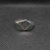 Sterling Silver Ring Poseidon Symbol Trident Solid Genuine Hallmarked 925