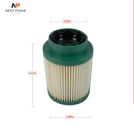 Diesel Fuel Filters Pack of 1 - Compatible with 2016-2019 Nissan Titan XD 5.0L - Fuel Filter Parts Replacement with O-Ring - Replaces O.E. 16403EZ41A and 16400EZ41A - Pack of 1
