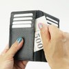 Emono Men's Folding Credit Card Case, Fragment Case, Genuine Leather,