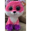 TY BEANIE BOOS JOEY FOX 9” PINK PURPLE PLUSH RARE