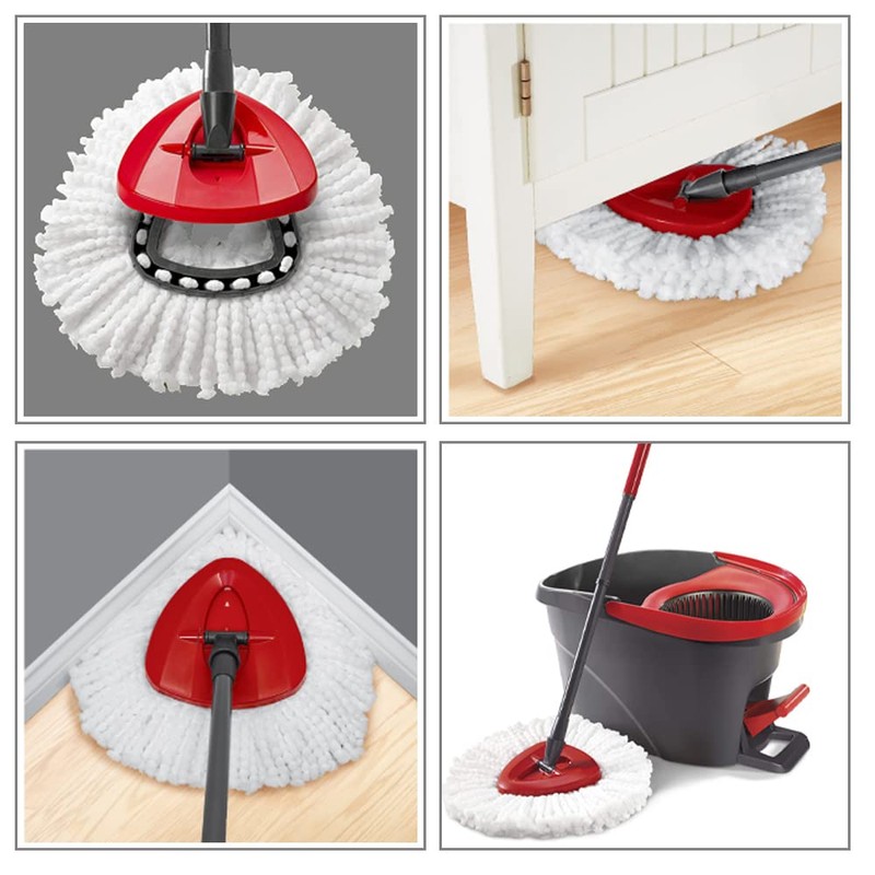 CINNOR 6 Pack Fit O-Cedar Easy Wring Spin Mop Replacement