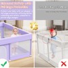 Baby Playpen with Mat 64"x64" - Playpen for Babies and