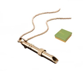 ‌Breathing Necklace for Mindfulness & Meditation – Air Inhaler for Relaxation, Stress Relief, Quit Smoking Aid – Stainless Steel Necklace for Men & Women (65cm Adjustable Chain)