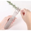 Stainless Steel Leaf Herb Stripper, LooseLeaf Kale, Chard, Collard Greens