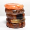 HQRP 40mm Red Orange Veins Carnelian Agate Crystal Stands for