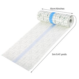 Waterproof Transparent Bandage 5 m x 15 cm Shower Plaster Waterproof Plaster PU Film Tattoo Plaster Second Skin Medical Tape for Sports Showers