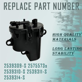 2539316-S Fuel Pump with Filter Kit Compatible with Kohler ECH ECV ECH630 ECH650 ECH680 ECH730 ECH740 ECH749 ECV650 ECV680 Engines Replace number #2539309-S 2575573S 2539311-S 2539310-S 2539314-S