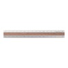 Midori 42274006 Ruler, Aluminum, Wood, 5.9 inches (15 cm), Dark