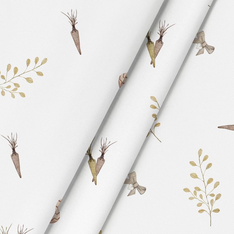 Artoid Mode Polka Dot Bunny Rabbits Carrots Easter Table Cloth,