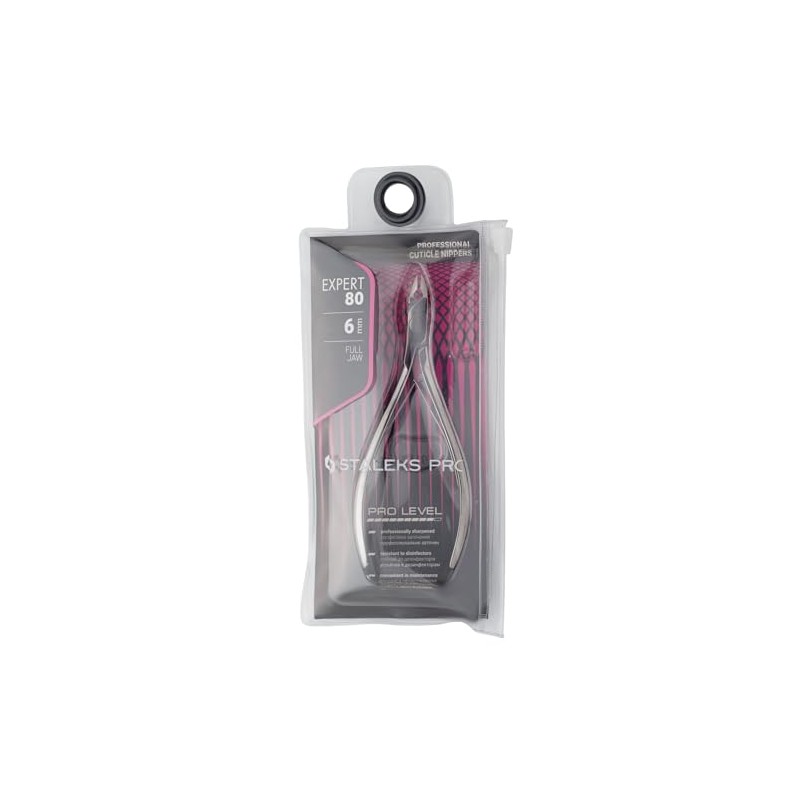 STALEKS Pro Expert NE-80-6 - Pinzas para cutículas (6 mm)
