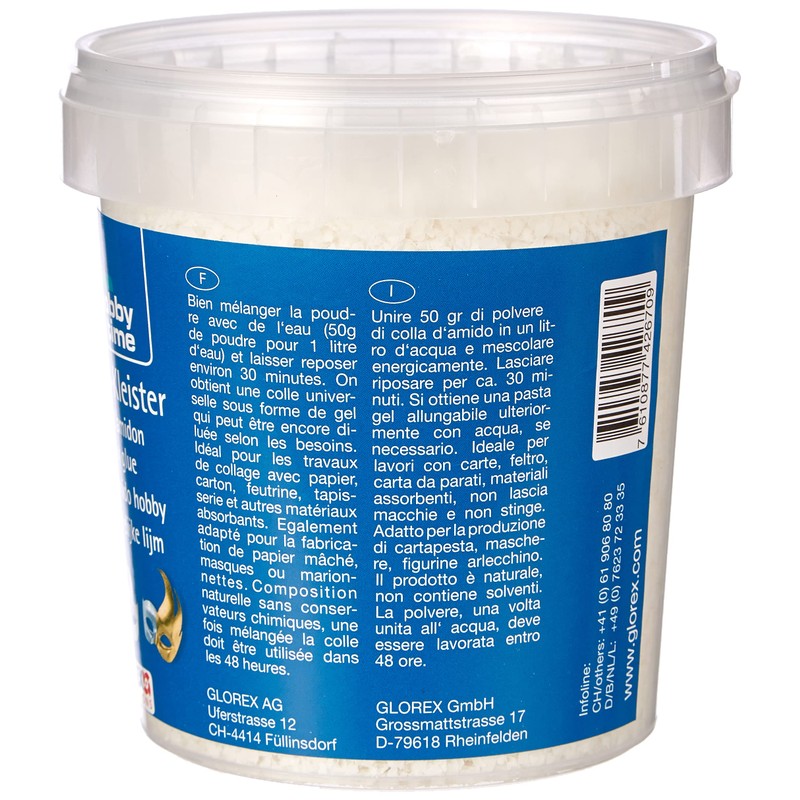 GLOREX Hobby-Kleister 300g, Kleber, Mehrfarbig, 9 x 9 x 11.5