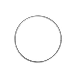 CRAFTY CAPERS 25cm Matt Silver Metal Ring for Crafts - Wreath & Flower Hoop