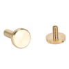 50 Set Binding Rivet Round Flat Head Brass Slot Screw