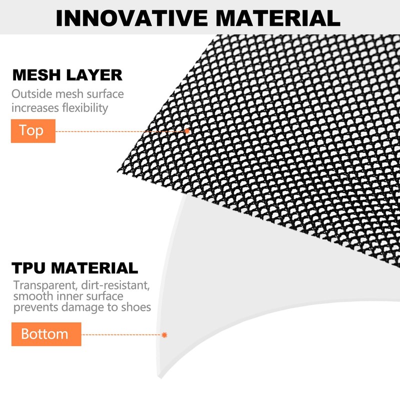 Prezon Travel Shoe Bags, Water Resistant TPU Mesh, Sturdy YKK