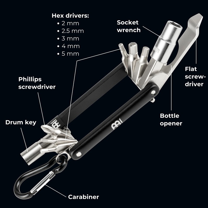 Meinl Stick & Brush Drum Tech Drum Kit Multi-Tool with