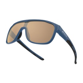 EYEGLAD MARS One-Piece Casual Outdoor HD Polarized sunglasses UV400 - Misty Blue Women Men Adult Teenager Running Fishing Hiking Cycling Sports, Blue