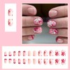 24 Pcs Acrylic Press on Nails French Tip False Nails