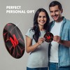 1 x Round Coaster - Letter M Gamer Black Red