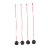 Outanaya 4pcs Snooker Chalk Holder Rubber Case for Billiard Chalk