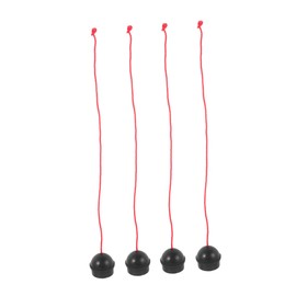 Outanaya 4pcs Snooker Chalk Holder Rubber Case for Billiard Chalk Shock-Absorbing Design Accessory Fits Standard