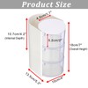 GUSHBIN Rotating Hair Accessories Organizer with Hair Brush Holder,3 Layer