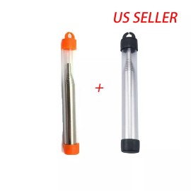 Unbranded 2Pcs Outdoor Bellow Collapsible Fire Tools Kit Camping Survival Blow Fire Tube