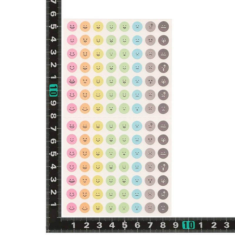 82388-006 Notebook/Sticker, Feel Sticker [Face Pattern]