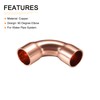 DTGN 5/16 Inch(Inner Diameter) 90 Degree Copper Pipe Fitting -