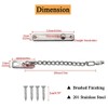 HLOMVE Sliding Chain Door Guard Lock with Security Spring Anti-Theft
