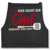 Shirtracer - Apron - Hier kocht der Chef gemeckert wird
