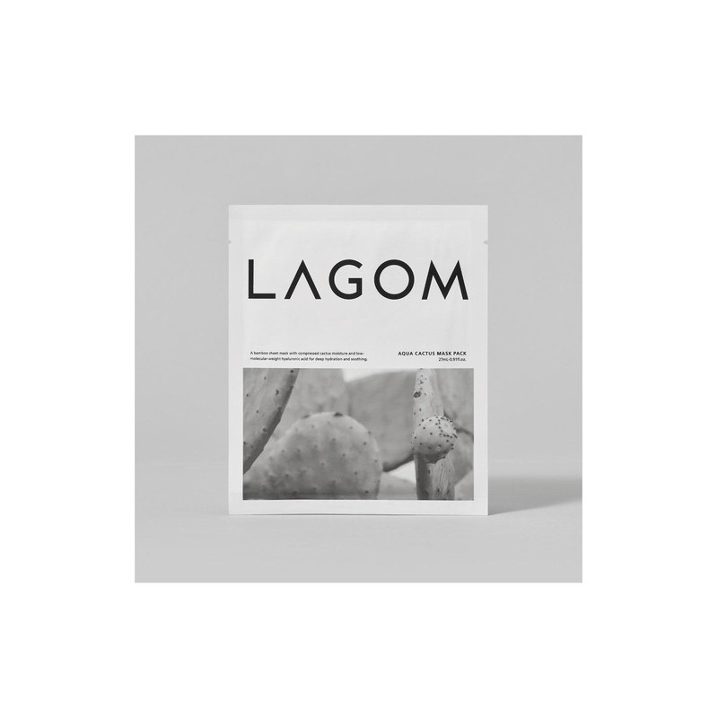 Lagom Aqua Cactus Mask Pack (1 sheet) / 라곰 아쿠아