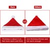Eoocan Santa Hat, Santa Hat for Kids, Unisex Velvet Comfort