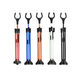 FUNTRESS Bow Stand Foldable Archery Recurve Bow Stand Archery Recurve Bow Rack Holder for Recurve Bow Longbow Takedown Bow (Blue)