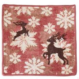 Faylor Handkerchief Hand Towel, Women's, 11.8 x 11.8 inches (30 x 30 cm), Winter Tram