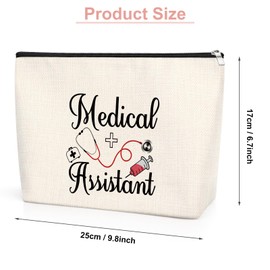 Medical Assistant Gift Cosmetic Bag Nurse Medical Assistant Makeup Zipper Pouch Bag Physician Assistant Gift Appreciation Gifts for Women Retirement Birthday Nurse Day Presents for Nurse Doctor