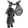 LANOLU Fireman Key Ring, Fire Brigade Gifts for Men, Lucky