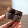 Heart-shaped Ring Box, Wooden Ring Jewelry Box with Single Slot,
