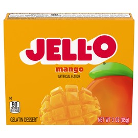 Jell-O Mango Gelatin Mix 3 Ounce Box (Pack of 6)