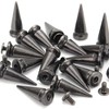 YORANYO 20 Sets 25MM Gun Metal Metallic Spikes and Studs