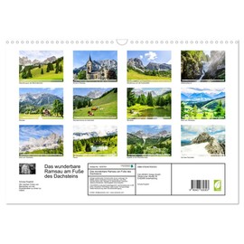 Das wunderbare Ramsau am Fuße des Dachsteins (Wandkalender 2026 DIN A3 quer), CALVENDO Monatskalender