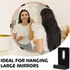 BAGTeck 6Pcs Metal Mirror Clips, Mirror Hanging Kit, 1/2" Wide